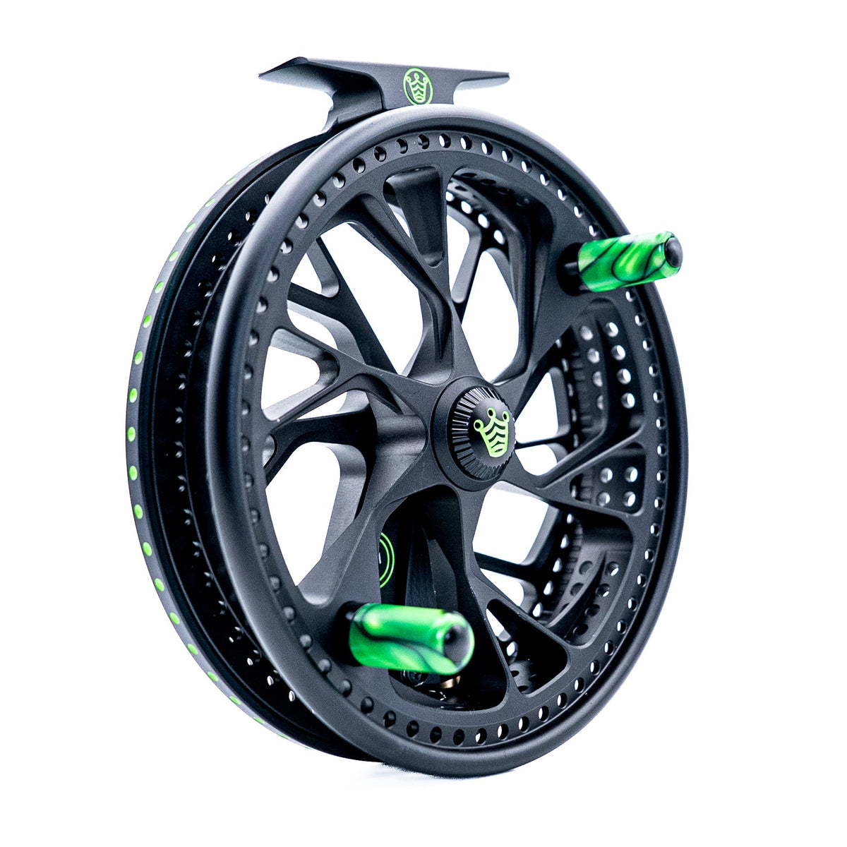 Kingpin Zodiac 500 Special Edition Centrepin Reel - Black With Green