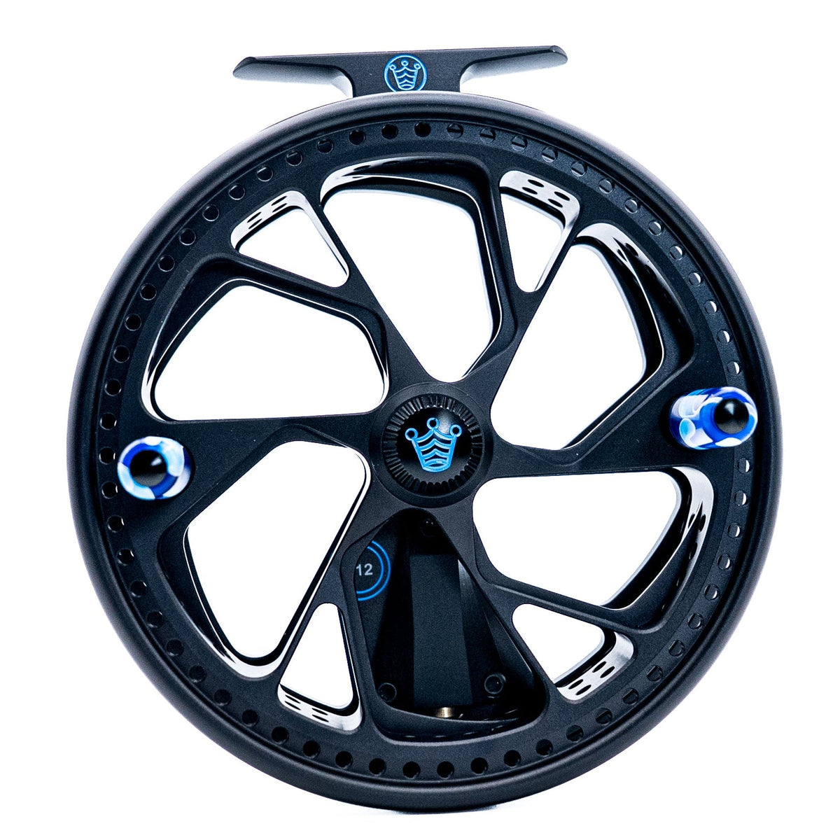 Kingpin Zodiac 500 Special Edition Centrepin Reel - Black With Blue