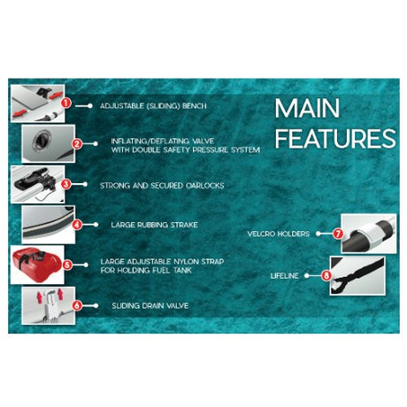 QuickSilver Aluminum RIB Inflatable Boat 270