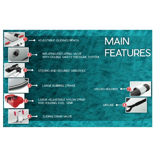 QuickSilver AirDeck & Keel Inflatable Boat - 300