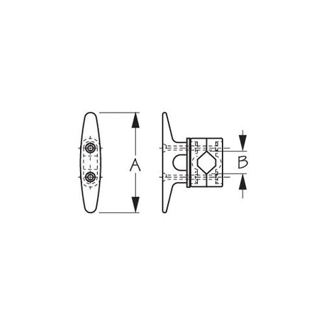 Seadog - Rail Mount Cleat 327111-1