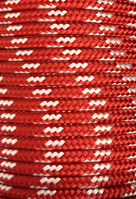 NovaBraid XLE Yacht Braid Rope (per foot) Red - 7/16"