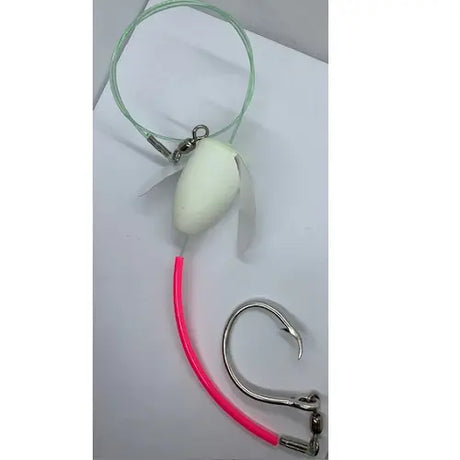 Rite Angle Hali Rig Circle Hook - White Glow