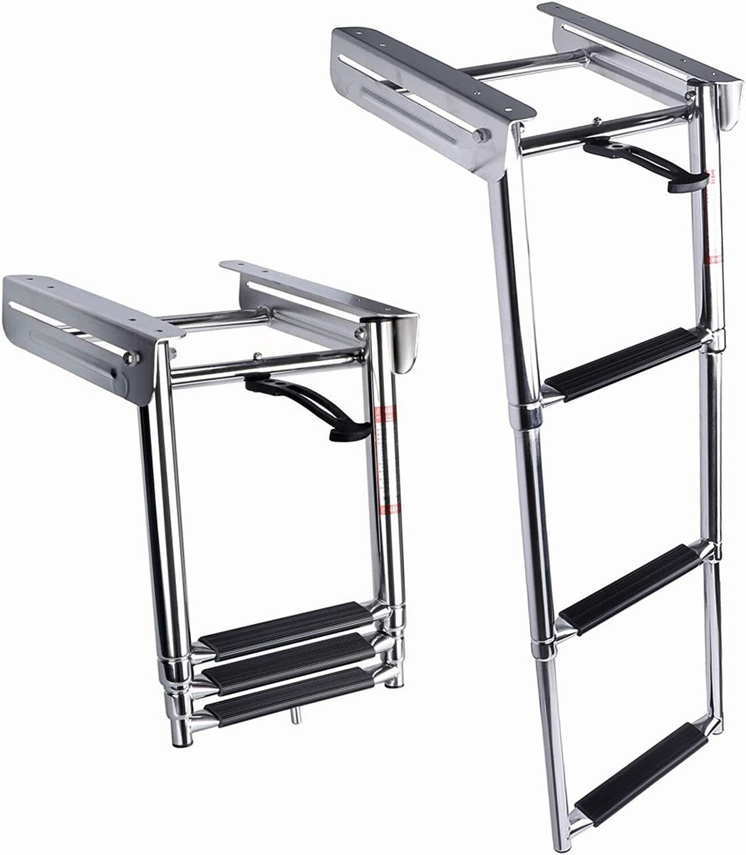 Stainless Steel Boarding Ladder (Slide Under Swim Grid)