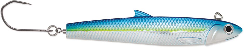 LUHR JENSEN ANCHOVY ROLL - Glow Aqualicious - 3.5"