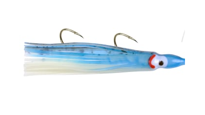 Danielson SQDR45115 Squid Rigged 4.5" Glow/Blue Streak/Spl