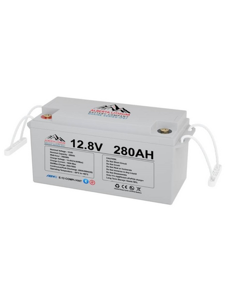 Alberta Lithium 12.8V / 280AH Compliant Deep Cycle Bluetooth LiFePO4 IP67 ABYC