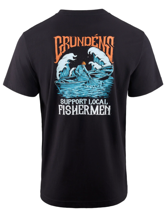 Grundens Support Fishermen SS T-Shirt 50437-BK-S - Small