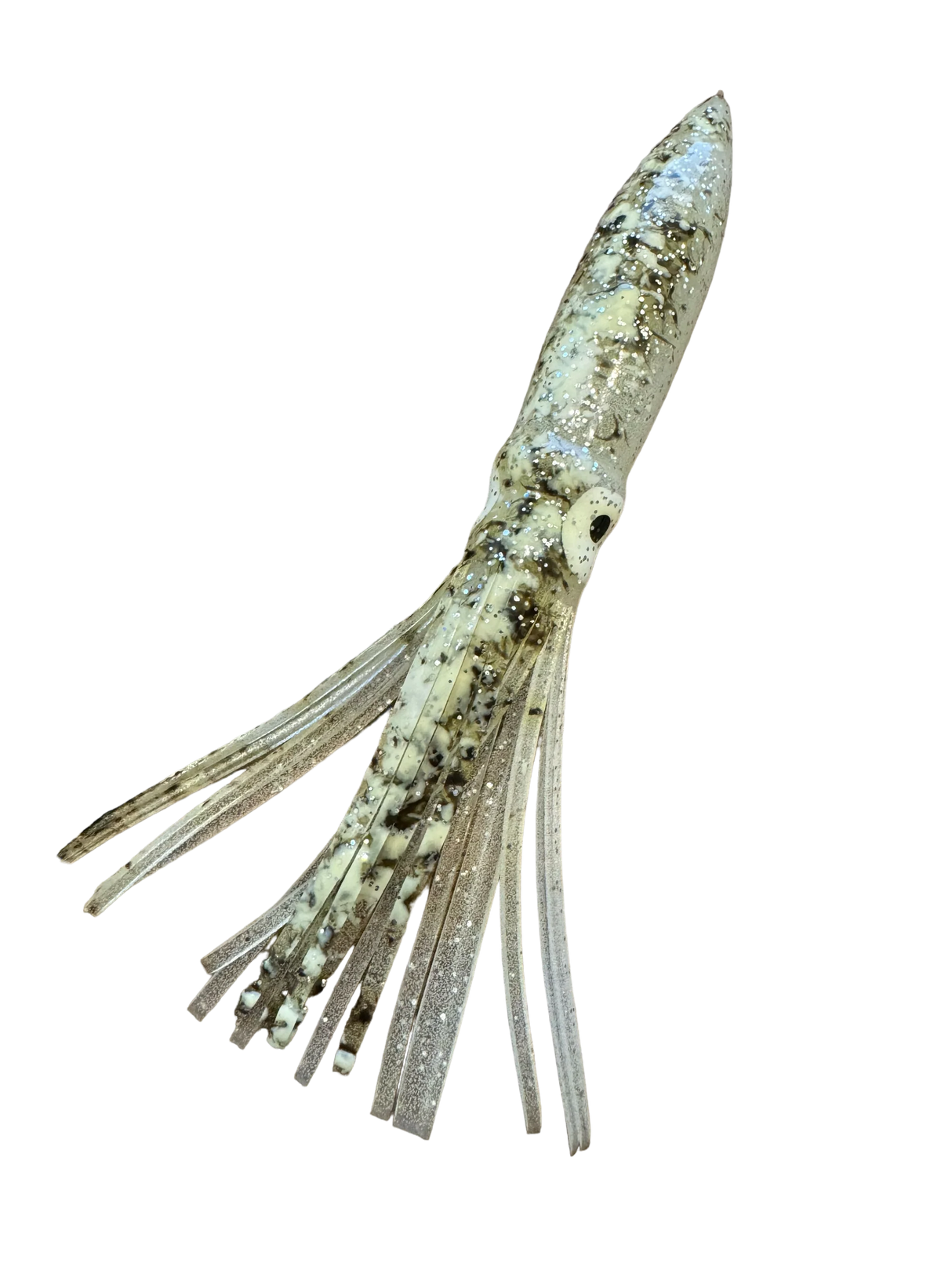 Westcoast Fishing Tackle Turd Hoochies - Brown/Glow Spatterback SBTURD