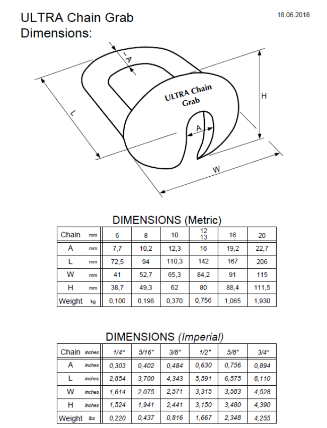 ULTRA Chain Grab - 8mm