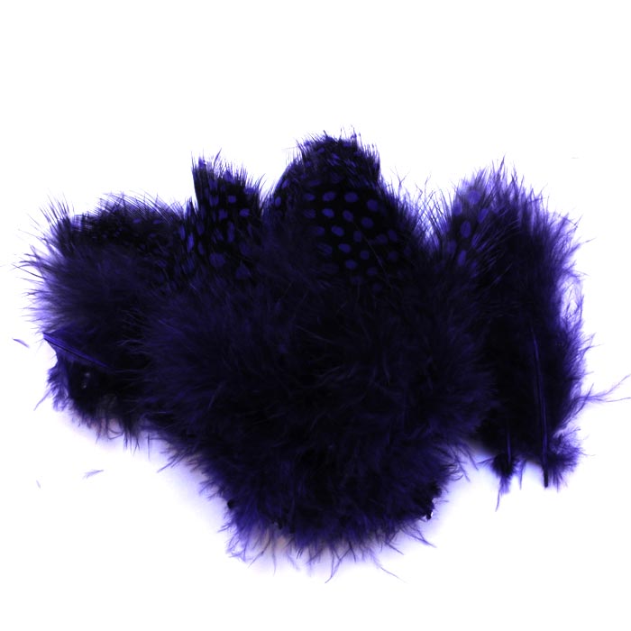 Hareline Dubbin UV2 Large Eyed Guinea Feathers