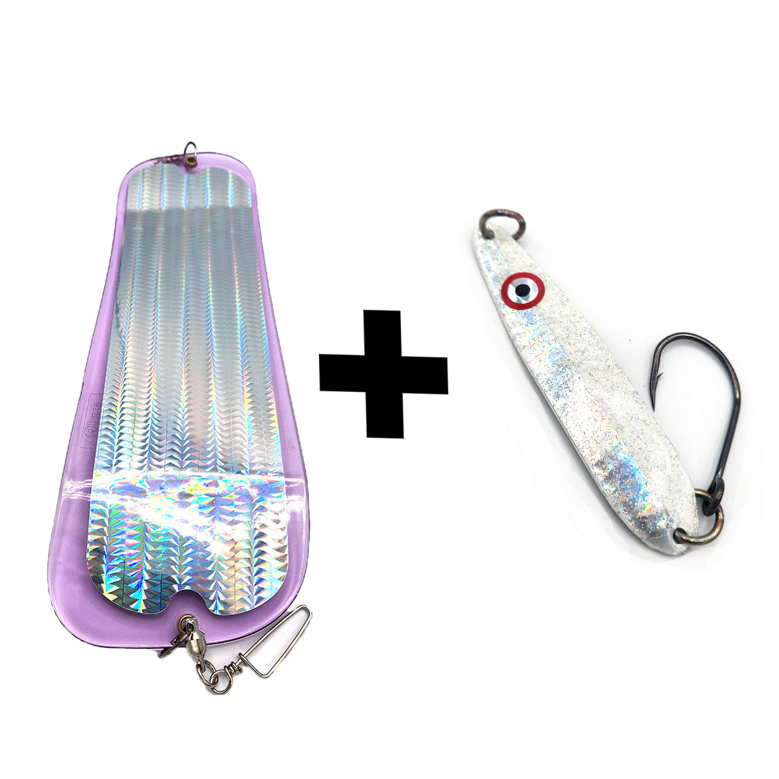 Squiggle Silver Salmon Combo (Flasher + Spoon)