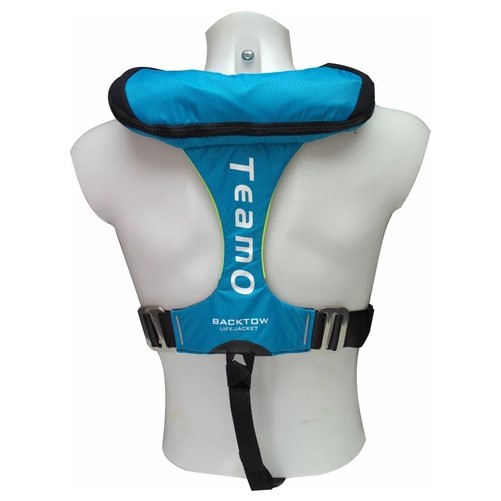 Teamo 170N Offshore BackTow Life Jacket - Pro Sensor - Grey & Orange