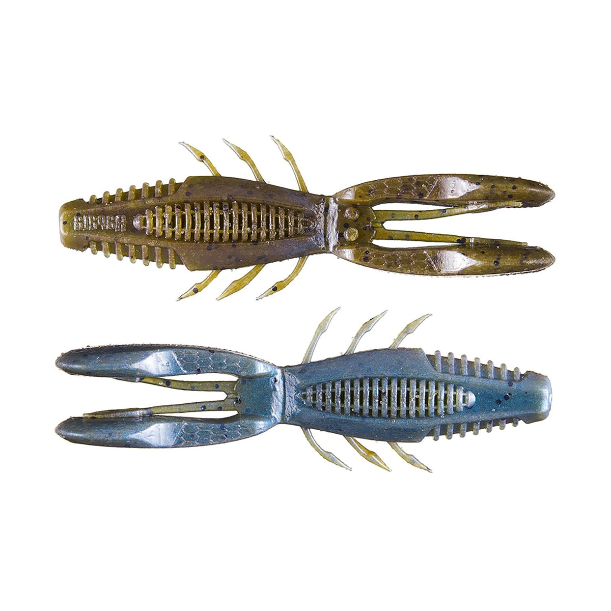 Rapala CrushCity Bronco Bug - Green Pumpkin Blue Pearl, 4" 6 Pack
