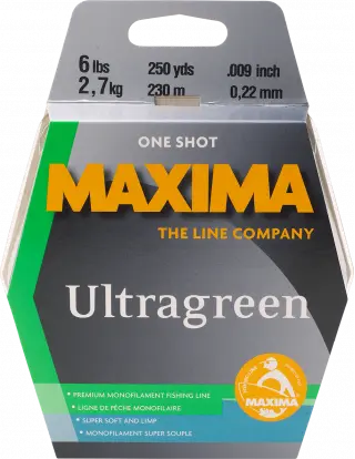 Maxima Ultragreen Mono One Shot - Moss Green Maxima Fishing Line