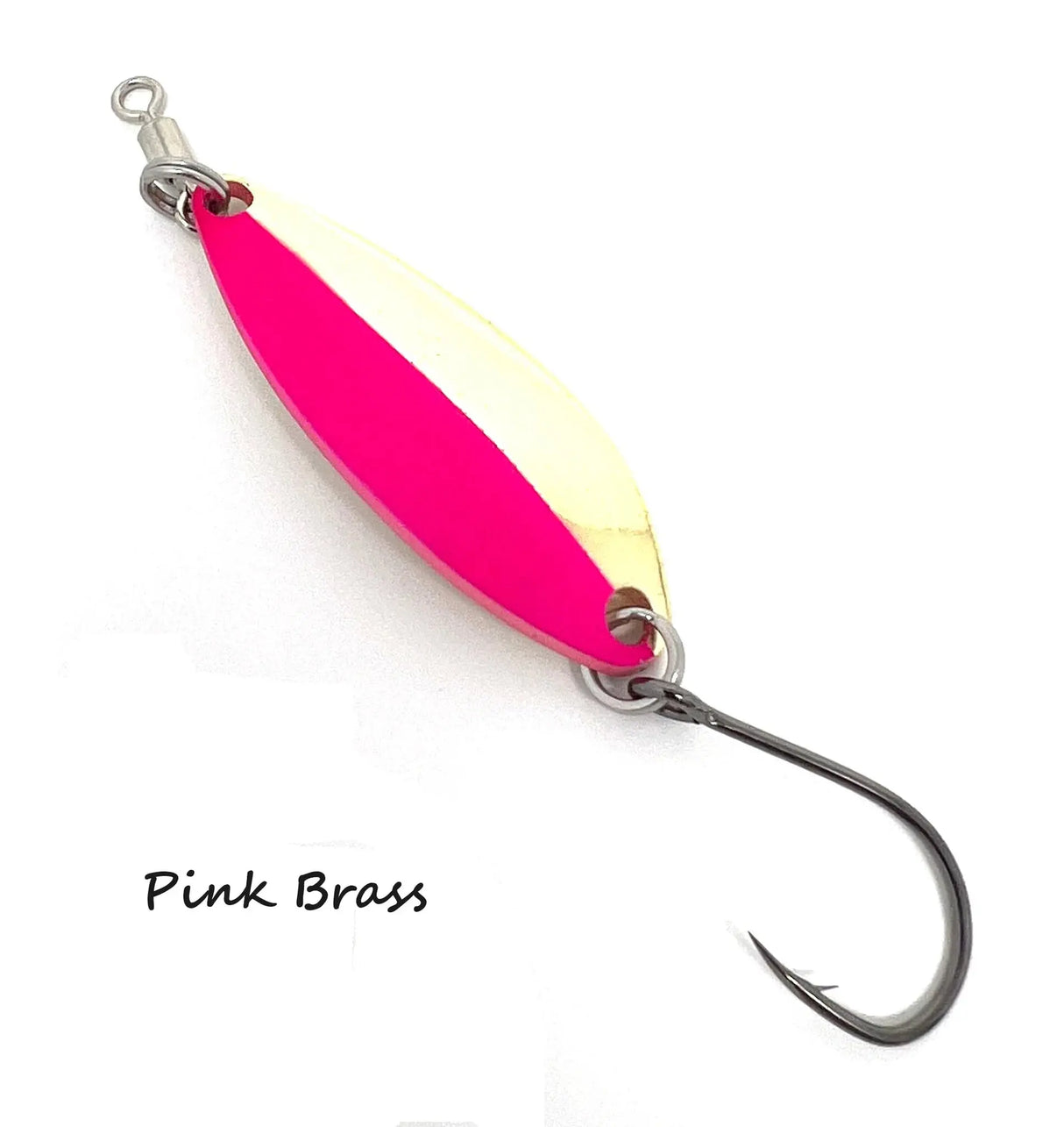 PRIME LURES TRINITY SPOON 1/5OZ - Pink/Brass Prime Lures