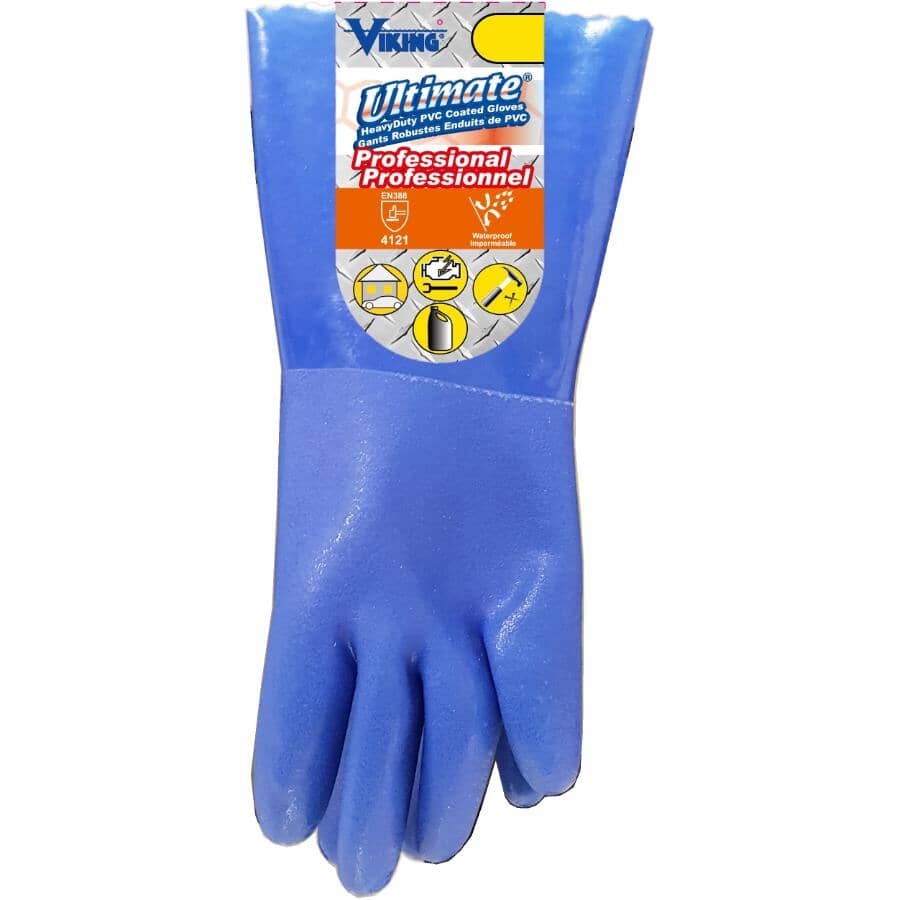 Viking Blue Heavy Duty PVC Coated Gloves - S/M - S/M