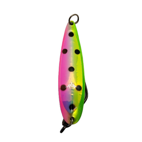 Silver Horde Kingfisher Spoon - Silver Knight Super Pearl UV Watermelon 4143-111-838 - 4" Spoon