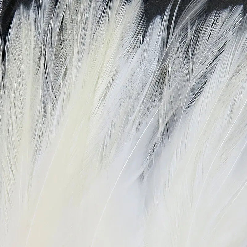 Hareline UV2 Strung Saddle Hackle - White #027 Hareline Dubbin