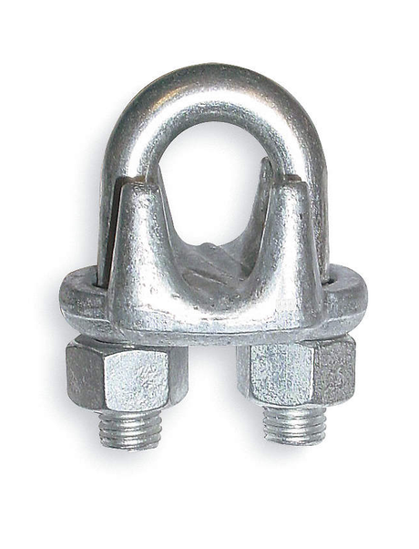 G. Hjukstrom Wire Rope Clamp Galvanized Finish - 1/8"