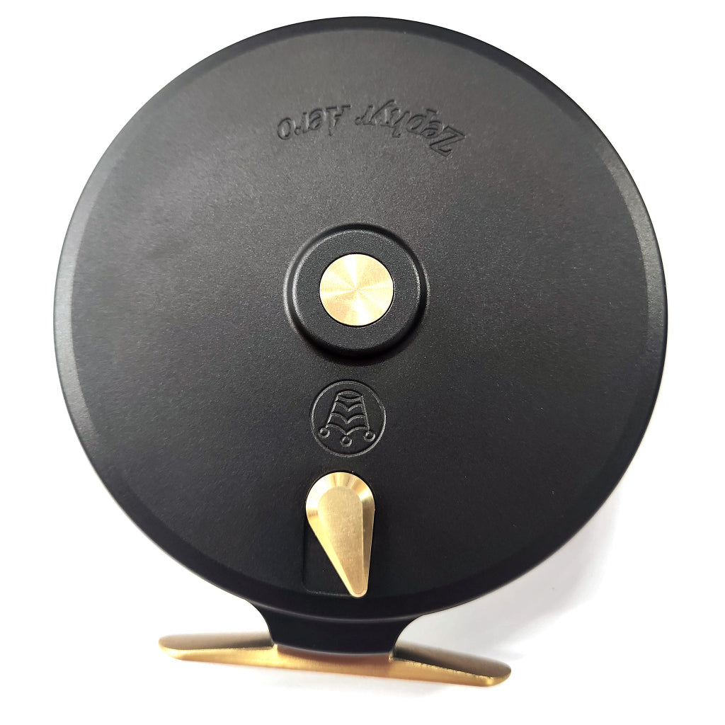 Kingpin Zephyr Aero 425 Centerpin Reel - Black