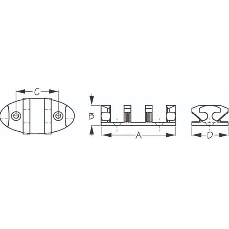 Seadog - Nylon Zig Zag Cleat 043540