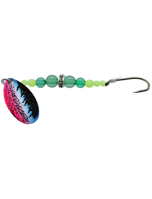 Gibbs Wedding Band Sparkler - Rainbow Tiger/Green Bead 0177RB-6G - #6