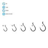 Gamakatsu Single Egg Hook 04203 - Red - #14