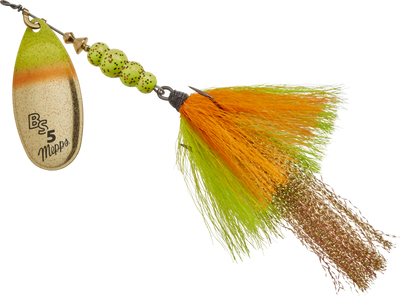 Mepps Bronze Slammer - Gold Perch Tail