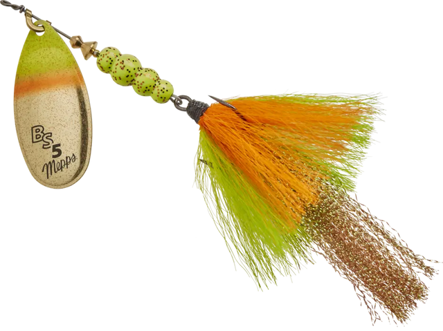 Mepps Bronze Slammer - Gold Perch Tail Mepps