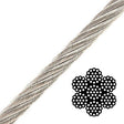 Transat Stainless Steel Wire Rope – 7x19 Construction (Multiple Sizes) - 1/4"