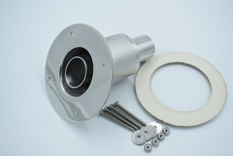 Planarheaters P38-004 Exhaust Thru-Hull, 38 mm, Angled Flange