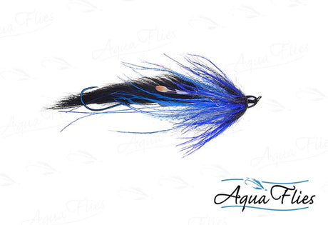 Aqua Flies Dirty Hoh - Black/Blue, 3.5"