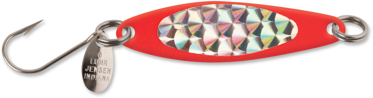 Luhr-Jensen Needlefish 2 in. Spoon - Fire / Silver Prism-Lite