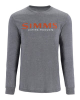 Simms Logo Longsleeve Shirt - Athletic Heather - S