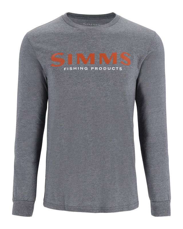 Simms Logo Longsleeve Shirt - Athletic Heather - S