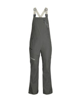 Gray bib overalls with suspenders on a white background
