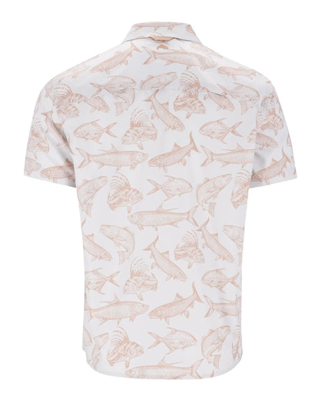 Simms Challenger Short Sleeve Shirt Saltwater Cloud - M