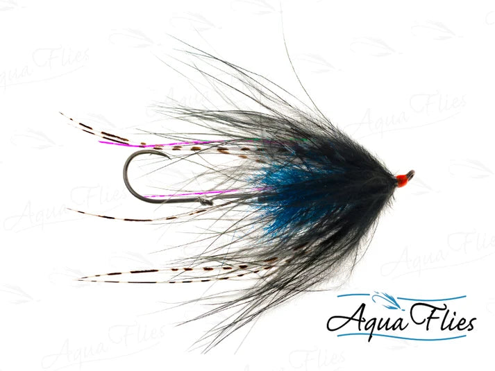 Aqua Flies Hoh Bo Spey - Black/Blue, Size 2