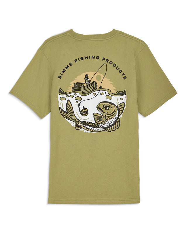 Simms Kid's Baited T-Shirt - Tent Green