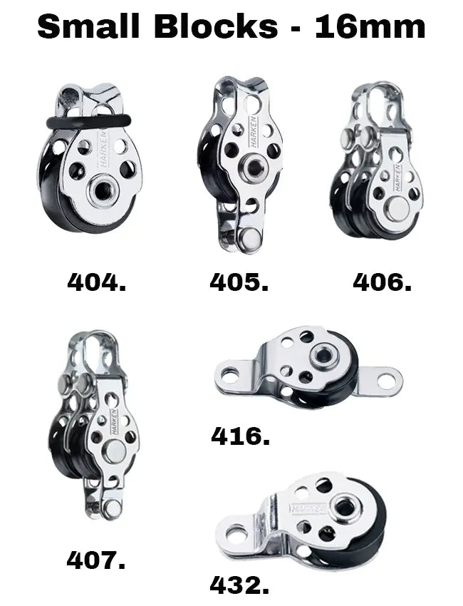 Harken 16 Mm Air Block - Plus Petit Bloc Simple à Emerillon Pour Dériveurs