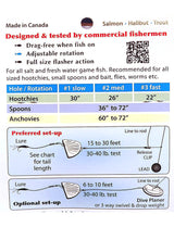 Kitetail Flasher - Chartreuse Glow KT135