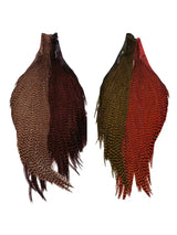 Hareline Tyers 4-Color Dyed Grizzly Trout Streamer Cape Set Hareline Dubbin