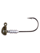 Berkley Half Head Jig Head - Green Pumpkin - 1/8oz - 1/0 Hook - 7 Pack