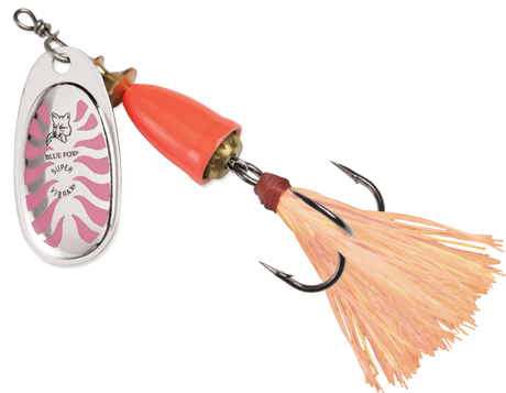 Blue Fox Classic Vibrax Glow - Glow Pink/Orange, Size 2, 3/16oz