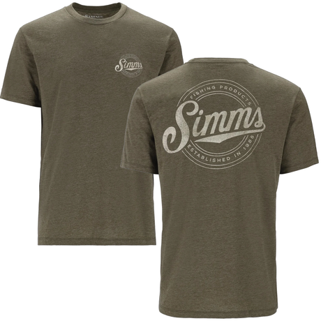 Simms Men's Circle Lockup T-Shirt - Military Heather