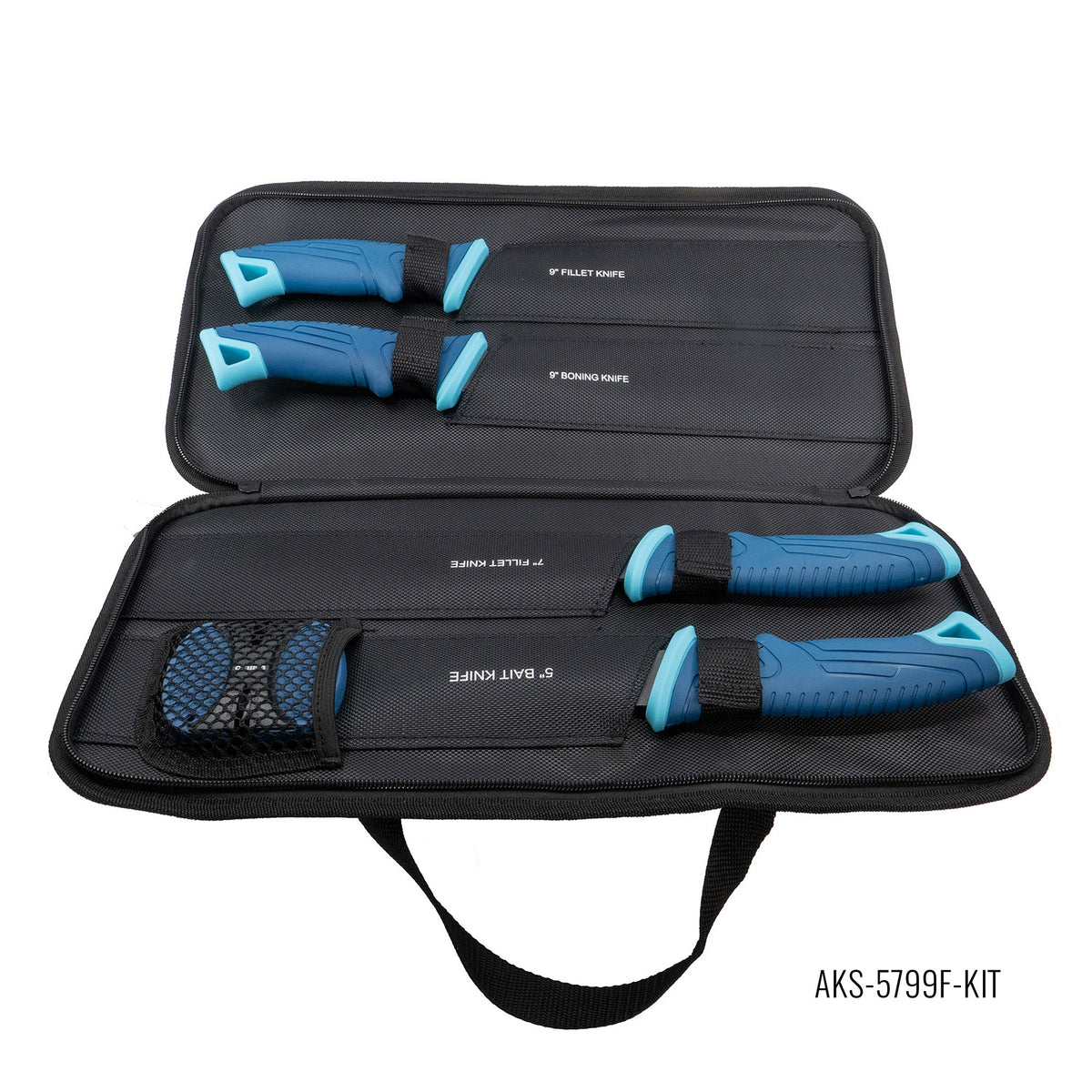 Okuma Fillet Knife Kit - 4-Piece, 5", 7" and 9"
