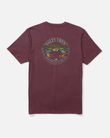 Back view of the Jimmy Tee - Burgundy. 