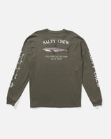Salty Crew Bruce Classic Long Sleeve Tee - Dusty Olive