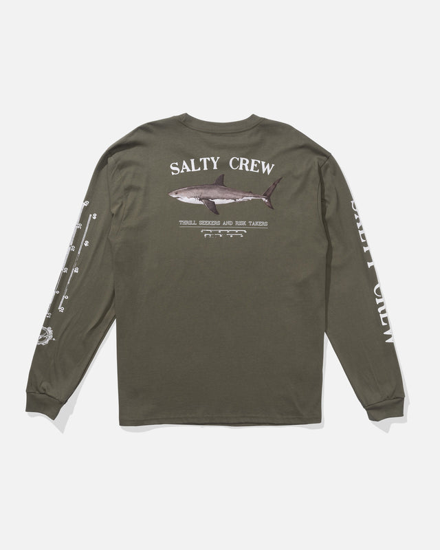 Salty Crew Bruce Classic Long Sleeve Tee - Dusty Olive